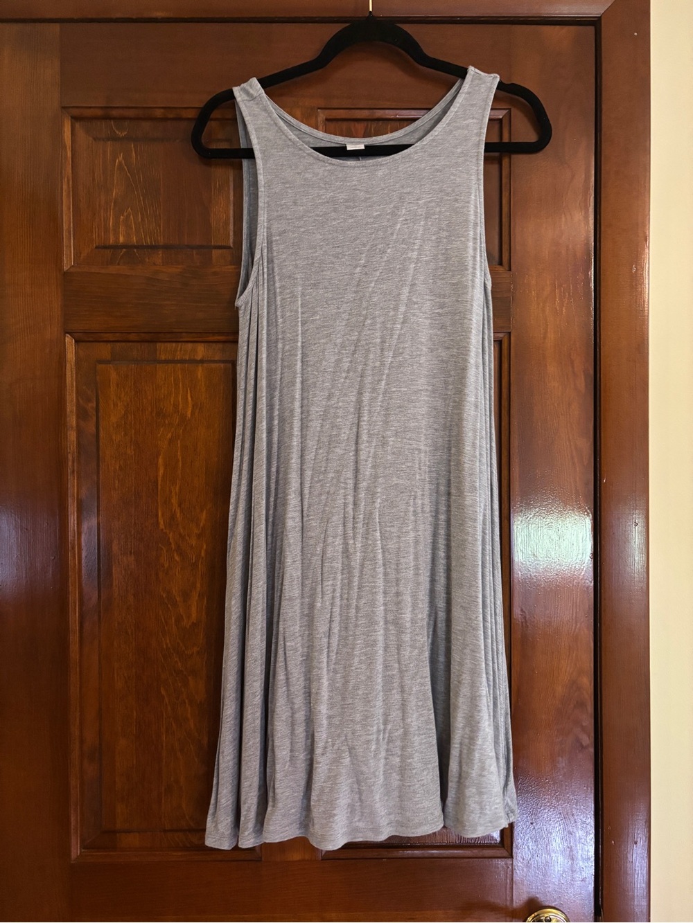 Old Navy Light Gray Sleeveless Swing Dress